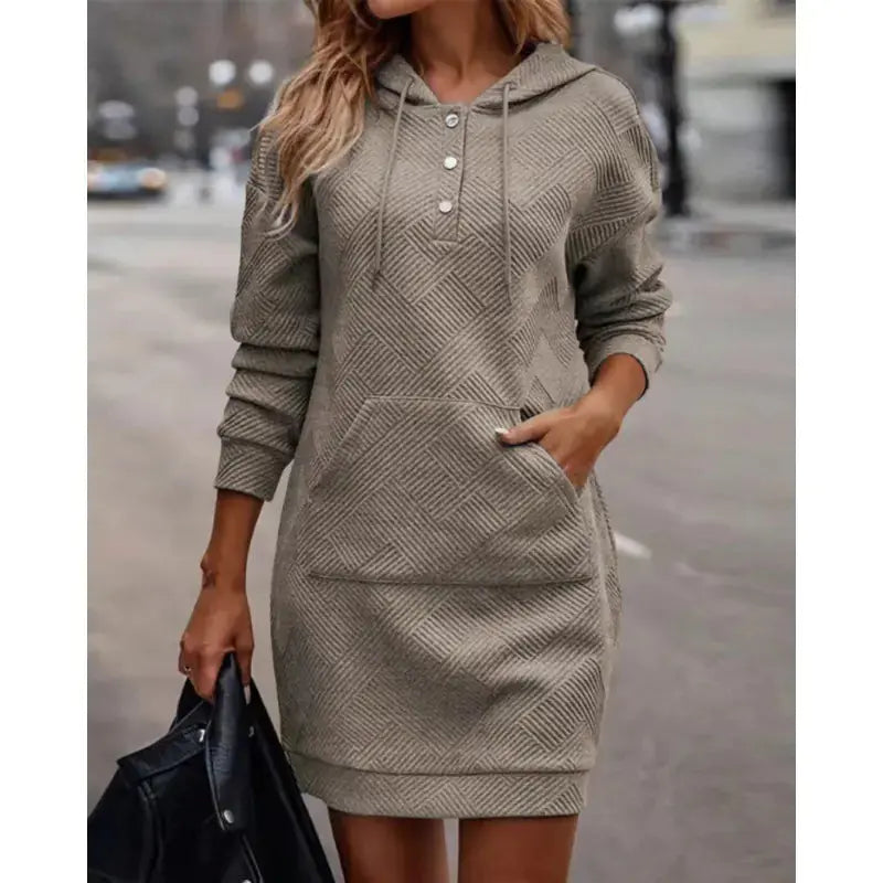 Elegant Mid-Length Hooded Sweater Austin Eleven