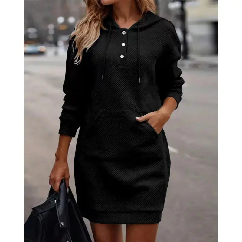Elegant Mid-Length Hooded Sweater Austin Eleven