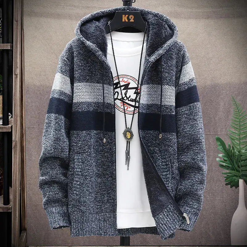 Stylish Men's Hooded Cardigan Austin Eleven