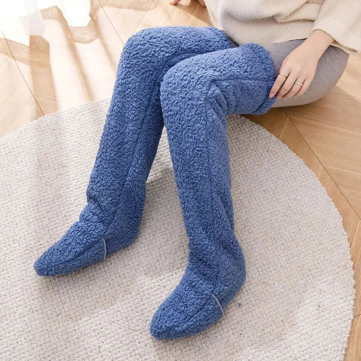 Over Knee High Fuzzy Winter Warm Socks Austin Eleven