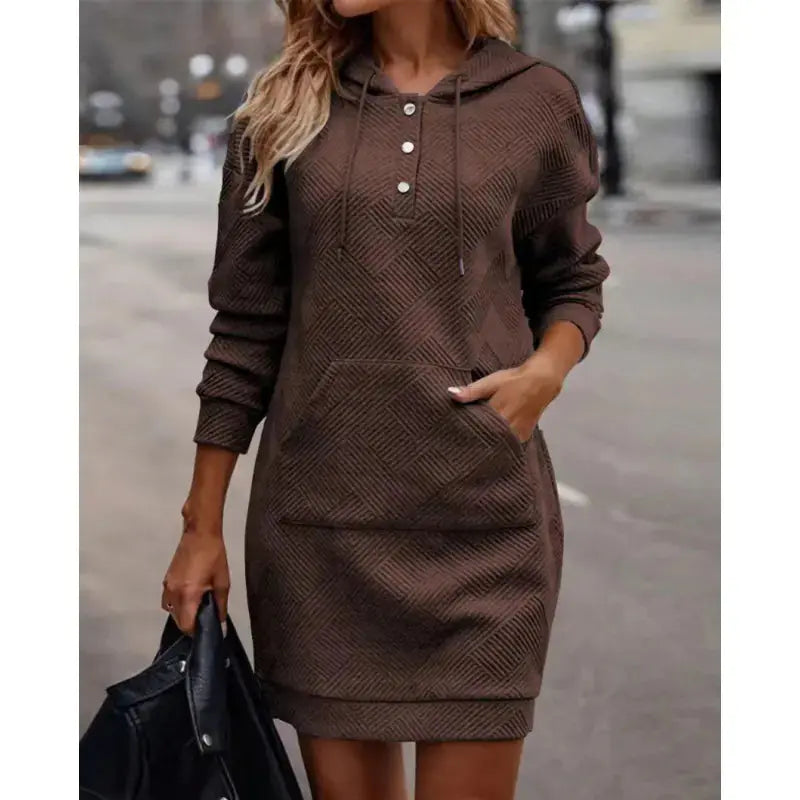 Elegant Mid-Length Hooded Sweater Austin Eleven