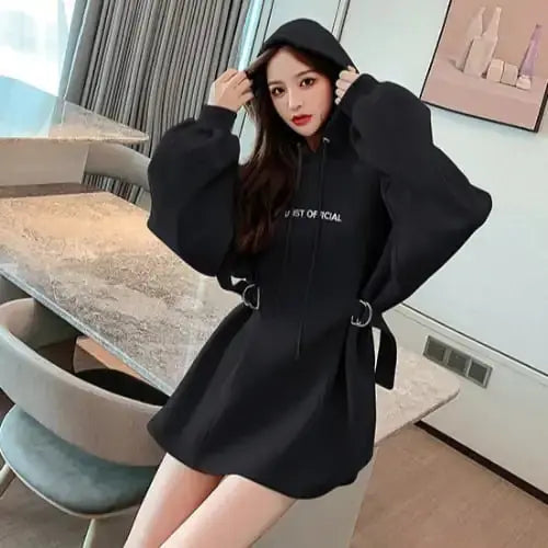 Versatile Mid-Length Hooded Sweater Austin Eleven
