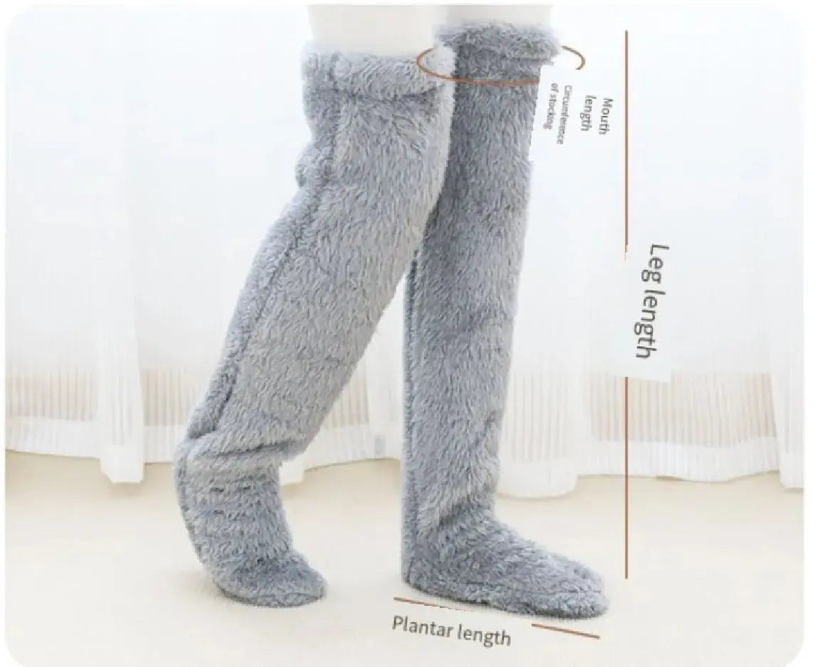 Over Knee High Fuzzy Winter Warm Socks Austin Eleven
