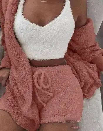 3-Piece Women's Plush Loungewear Set Austin Eleven