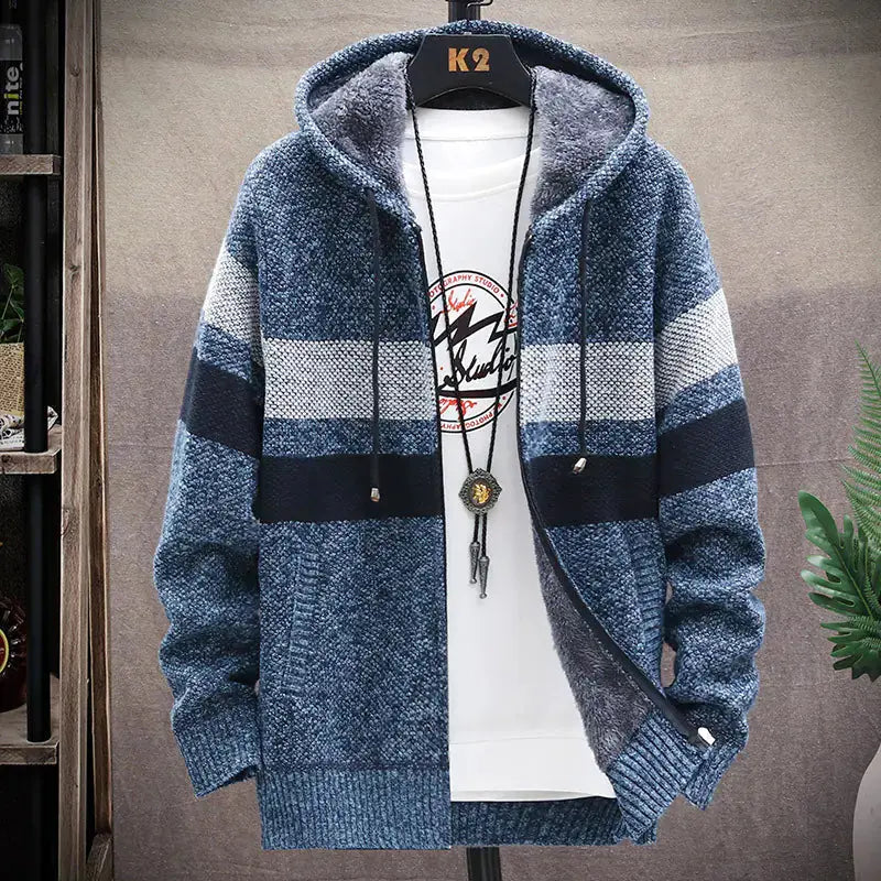 Stylish Men's Hooded Cardigan Austin Eleven