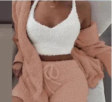3-Piece Women's Plush Loungewear Set Austin Eleven