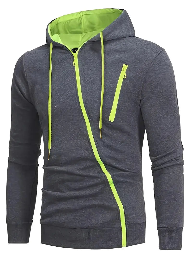 Men's Hooded Long Sleeve Zip Cardigan Austin Eleven