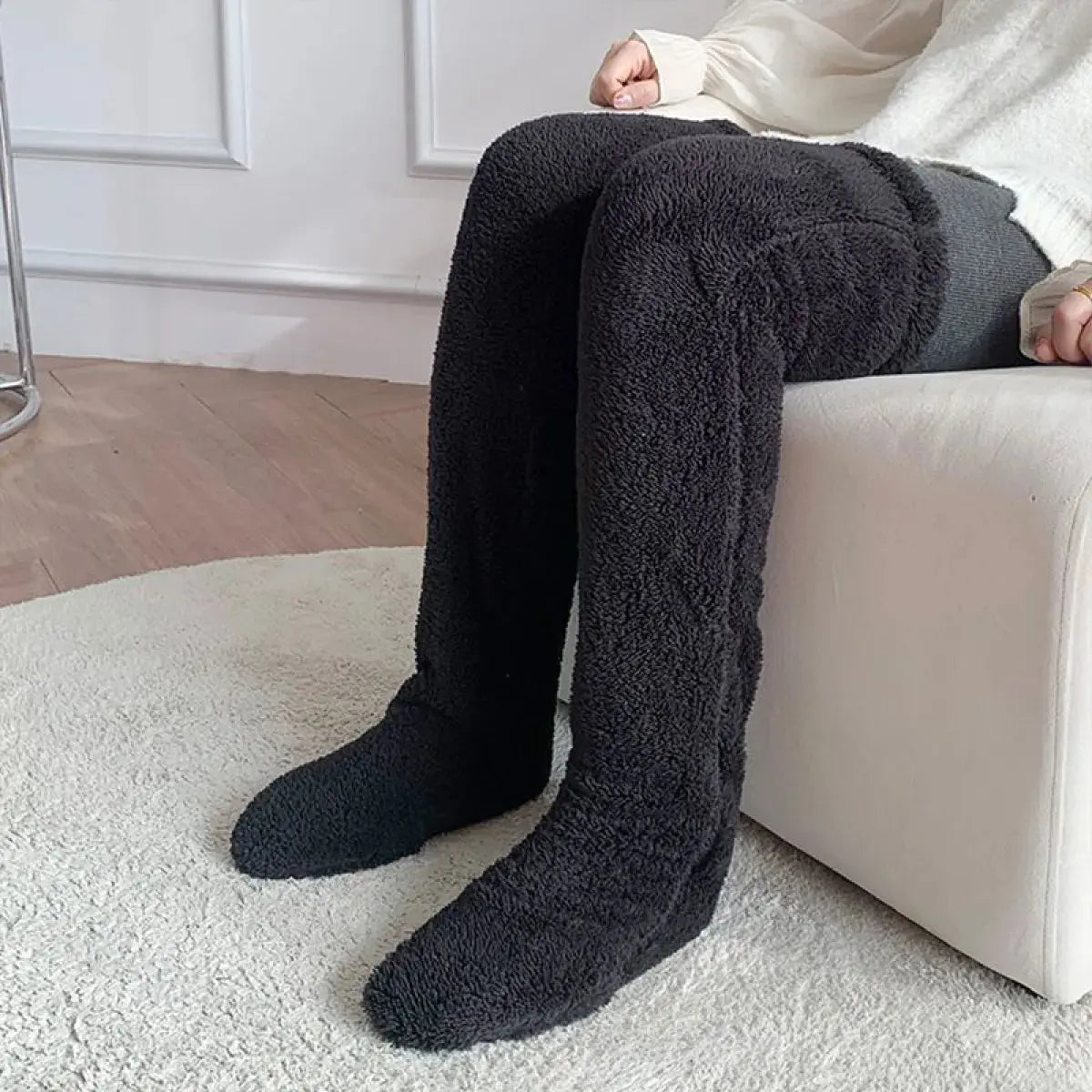 Over Knee High Fuzzy Winter Warm Socks Austin Eleven