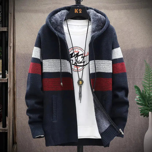 Stylish Men's Hooded Cardigan Austin Eleven