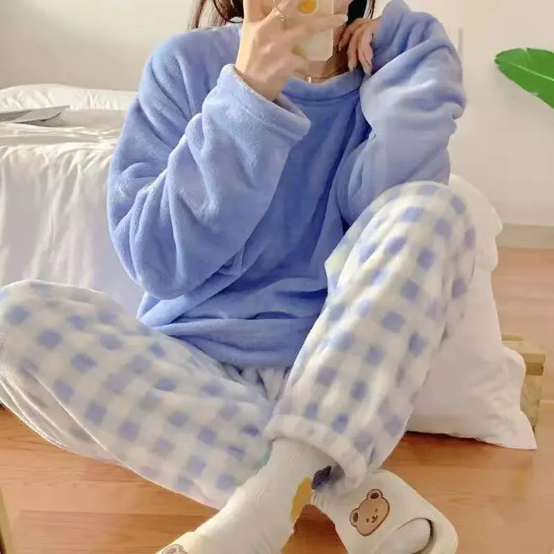 Cozy Flannel Loungewear Set Austin Eleven