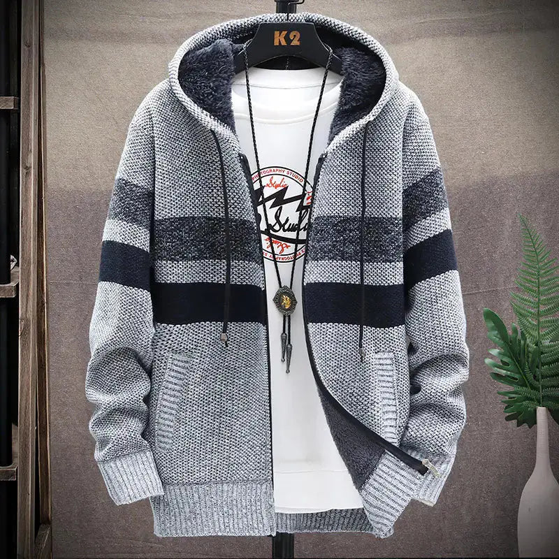 Stylish Men's Hooded Cardigan Austin Eleven