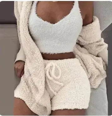 3-Piece Women's Plush Loungewear Set Austin Eleven