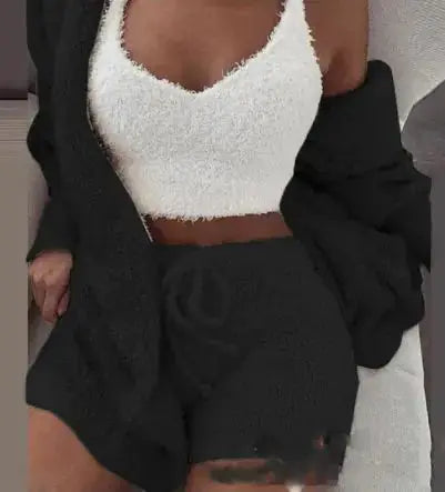 3-Piece Women's Plush Loungewear Set Austin Eleven