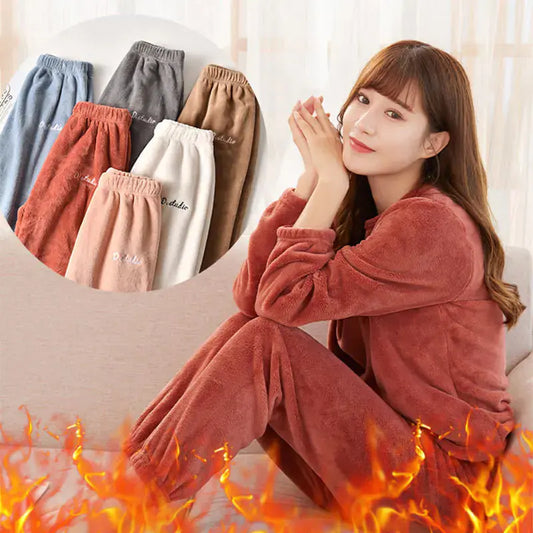 Coral Fleece Women's Cozy Loungewear Set (Loose Fit) Austin Eleven