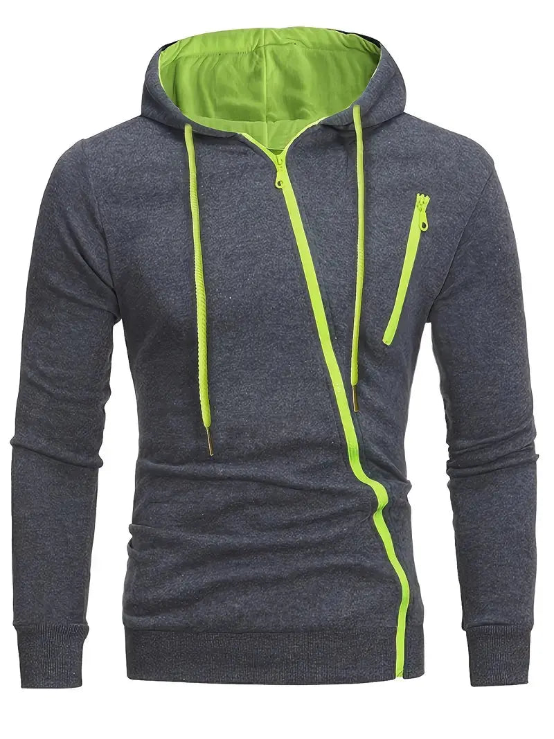 Men's Hooded Long Sleeve Zip Cardigan Austin Eleven