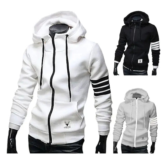 Sporty Hooded Men's Cardigan Austin Eleven