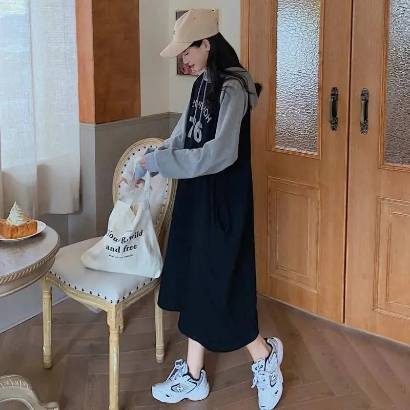 Elegant Hooded Cotton Midi Austin Eleven