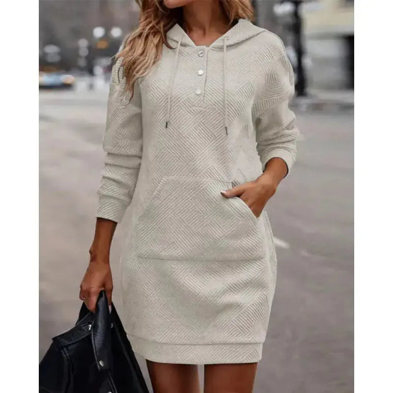 Elegant Mid-Length Hooded Sweater Austin Eleven