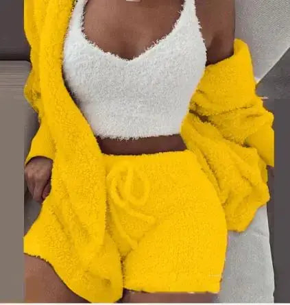 3-Piece Women's Plush Loungewear Set Austin Eleven