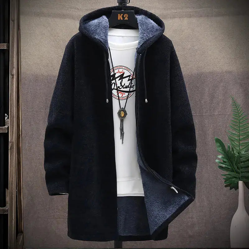 Men's Cozy Fleece-Lined Cardigan Austin Eleven