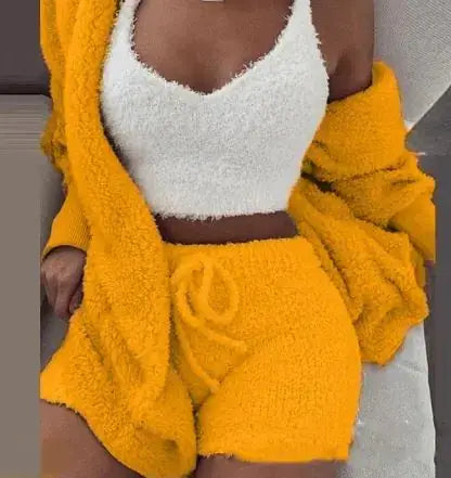 3-Piece Women's Plush Loungewear Set Austin Eleven
