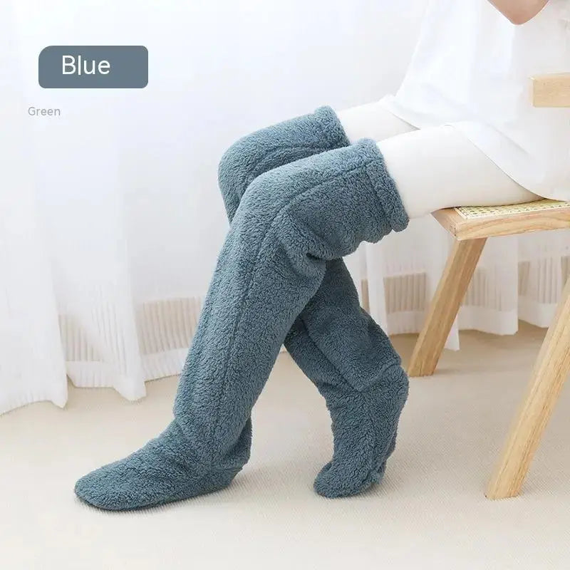 Over Knee High Fuzzy Winter Warm Socks Austin Eleven
