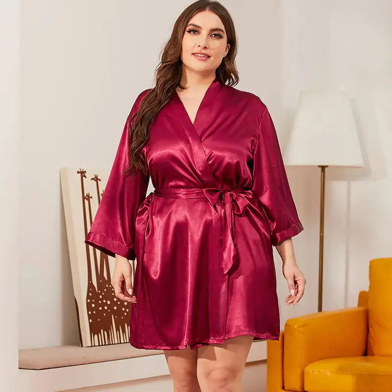Luxurious Lady's V-neck Robe Austin Eleven