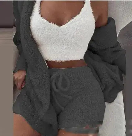 3-Piece Women's Plush Loungewear Set Austin Eleven