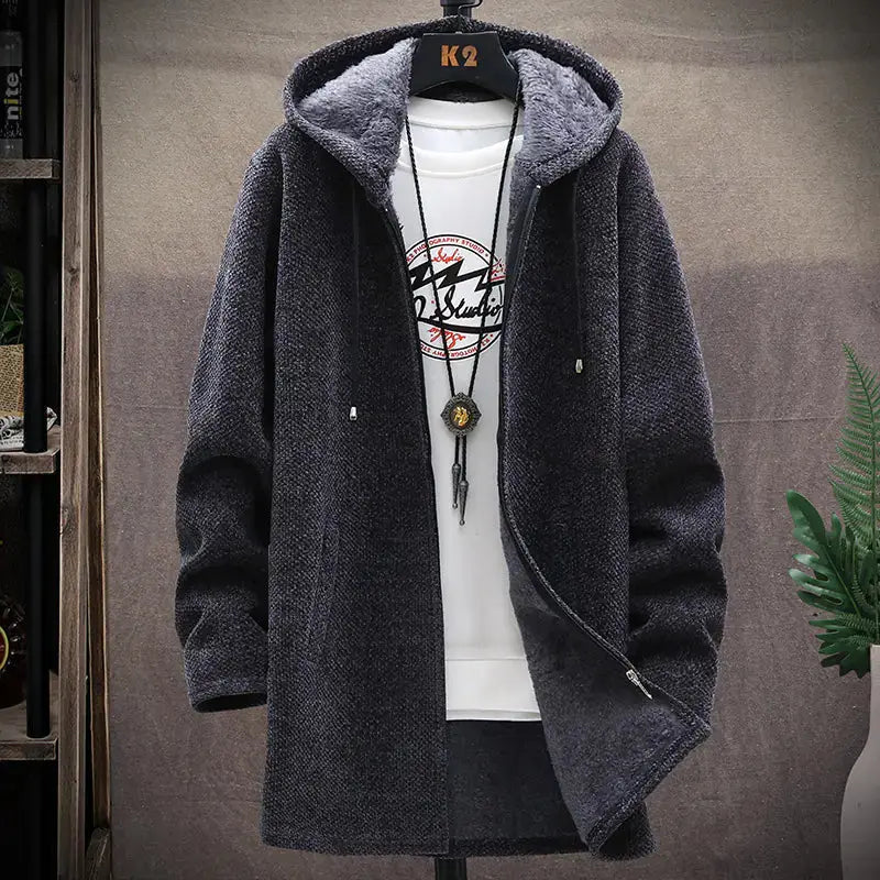 Men's Cozy Fleece-Lined Cardigan Austin Eleven
