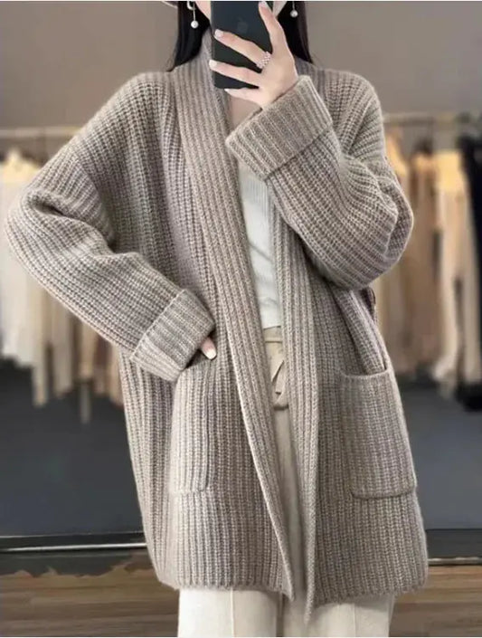 Versatile Mid-Length Plus Cardigan Austin Eleven