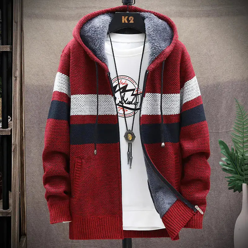 Stylish Men's Hooded Cardigan Austin Eleven