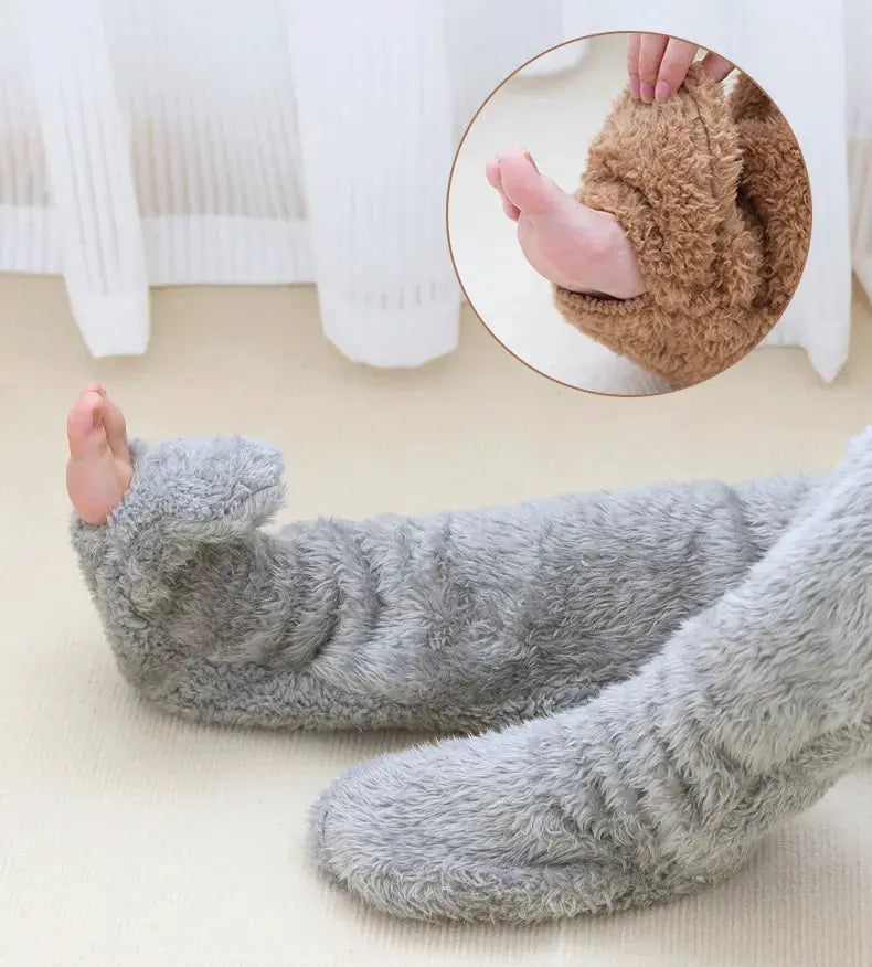 Over Knee High Fuzzy Winter Warm Socks Austin Eleven